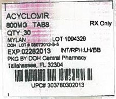 Acyclovir 800mg Mylan.jpg Acyclovir Capsules 800 mg Bottles - Acyclovir 800mg Mylan
